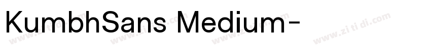 KumbhSans Medium字体转换